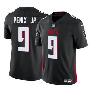 Mens Kids Youths Michael Penix Jr Black Vapor Stitched Jersey